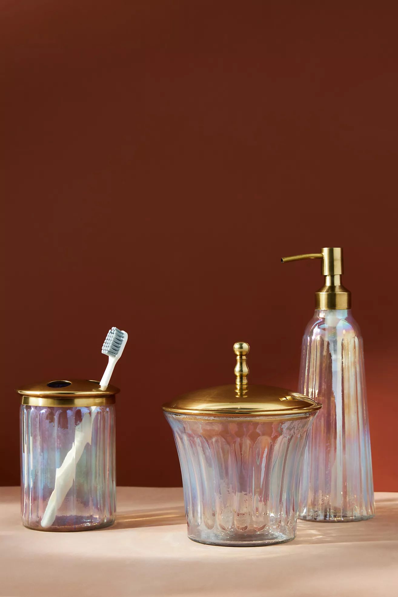 Lustrous Glass Bath Collection | Anthropologie (US)