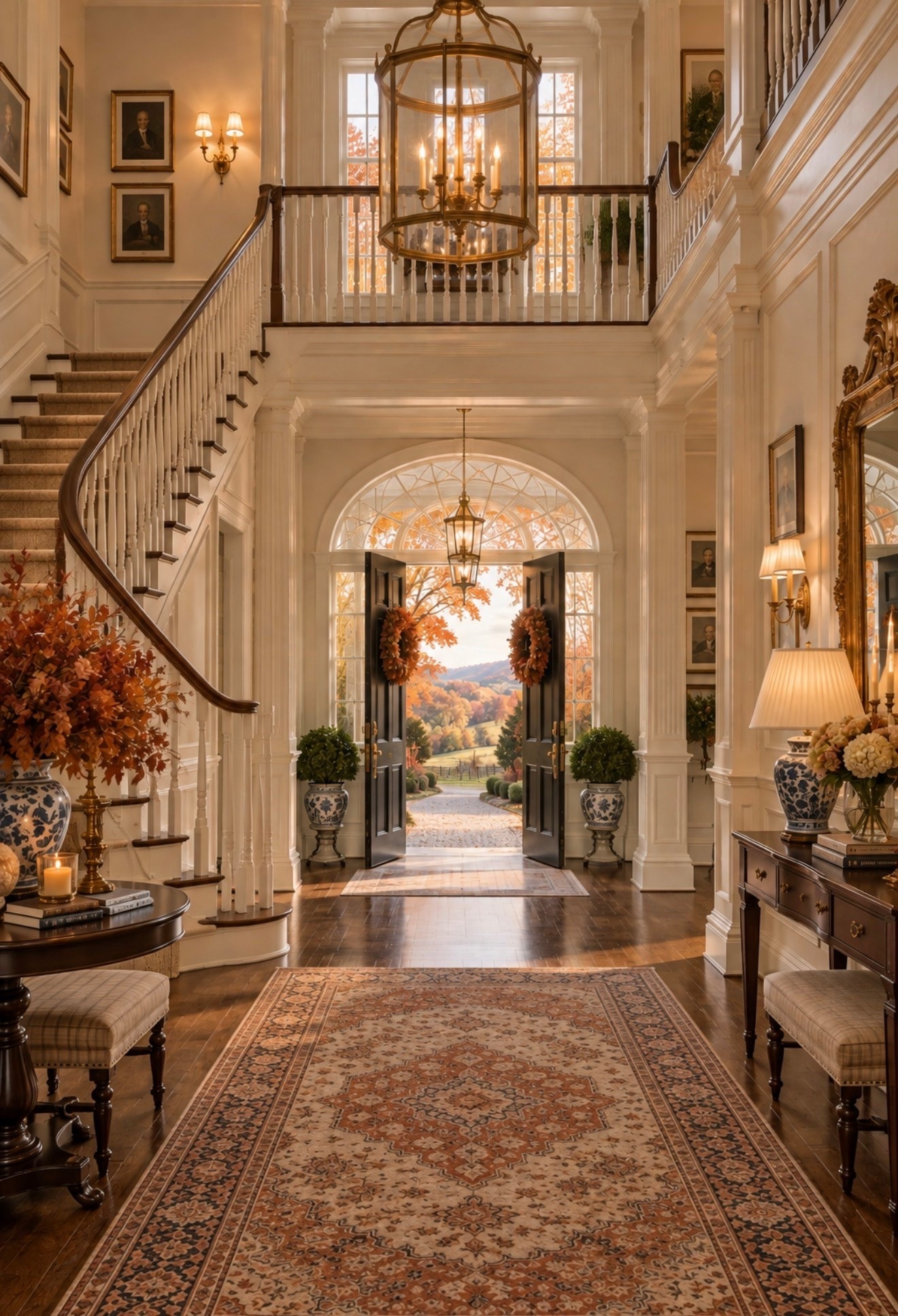 A grand entryway for the traditional colonial estate home of my dreams 🍂 🤎 
.
.
.

#DreamHomeInspo #HomeInspiration #HomeInspo #InteriorDesign #InteriorInspo #HomeDecor #HomeDecorInspo #TraditionalHome #TraditionalInteriors #ElegantHome #TimelessDesign #SouthernStyle

#LTKHome #LTKSeasonal