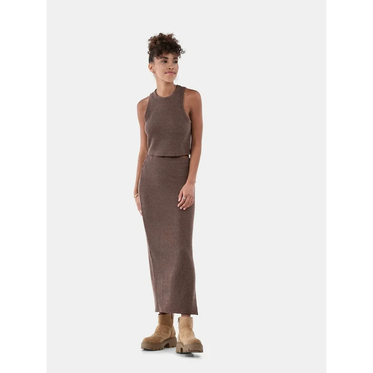 No Boundaries Midi Dress Set, 2-Piece, Women's | Walmart (US)