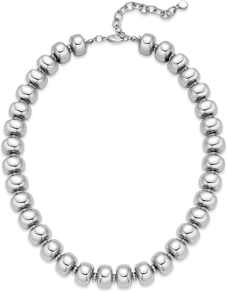LILIE&WHITE Resin Chunky Beaded Necklace for Women Minimalistic Modern Statement Necklace Jewelry... | Amazon (US)