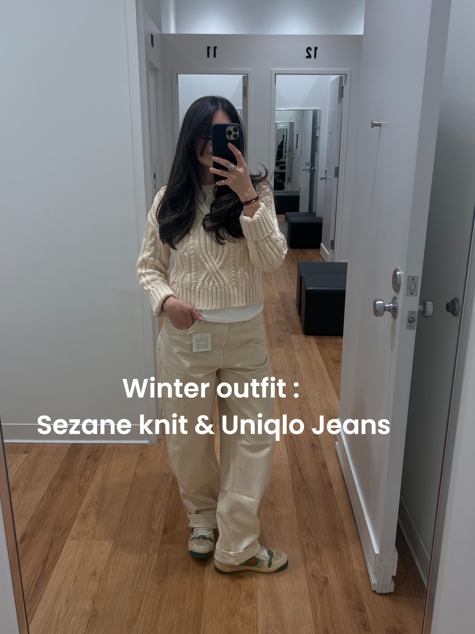 Winter outfit: Sezane knit (size S) and Uniqlo jeans (size 26). Both fit true to size  

#LTKjeans #LTKwinter #LTKstyletip