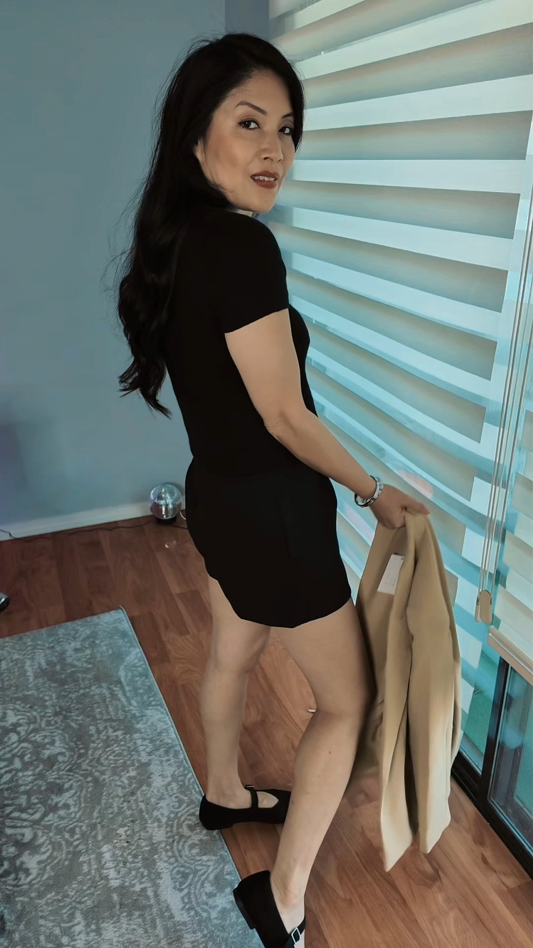 ✨ Chic Layers, Timeless Appeal ✨
The Quince Cashmere Boatneck Sweater is all about understated luxury, balanced with sleek black shorts for a modern edge. Topped with the Target Tan Crepe Blazer, the look comes together polished yet effortless. Slip into Vivaia Mary Jane shoes for that perfect mix of comfort and classic charm. 🖤👟🧥

👉 Linked my full outfit on LTK so you can shop it directly! 

 #LTKStyleTip #LTKWorkwear #LTKShoeCrush