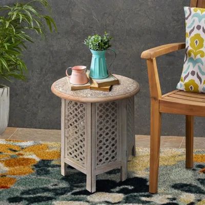 Solid Wood Frame End Table Bungalow Rose | Wayfair North America