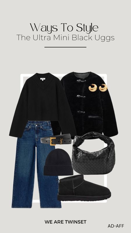 Ways to style the black ultra mini uggs 🖤
Ugg styling, black Ugg outfit 

#LTKstyletip #LTKshoecrush #LTKSeasonal