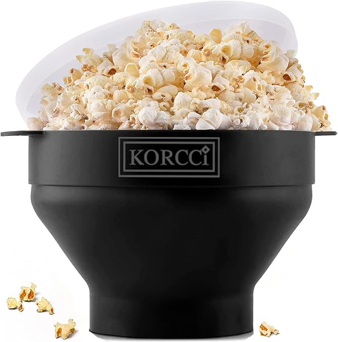 The Original Korcci Microwaveable Silicone Popcorn Popper, BPA Free Microwave Popcorn Popper, Col... | Amazon (US)