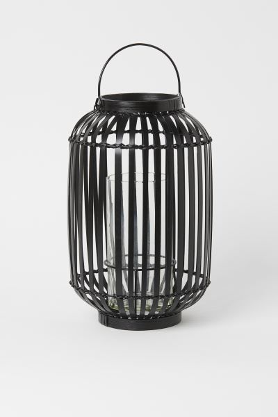 Large Bamboo Candle Lantern | H&M (US + CA)