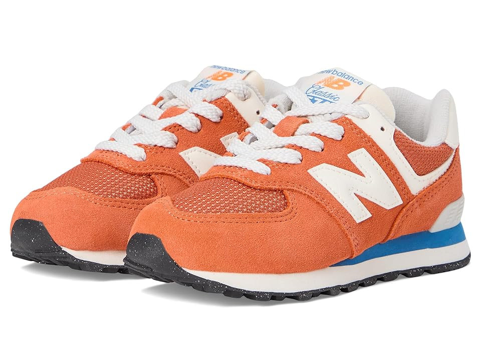 New Balance Kids 574 (Little Kid) Kid's Shoes Infield Clay/Sea Stone : 10.5 Little Kid W, Synthetic | Zappos