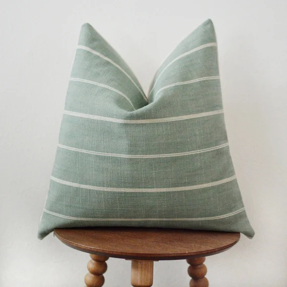 Juniper Striped Pillow Cover - Etsy | Etsy (US)