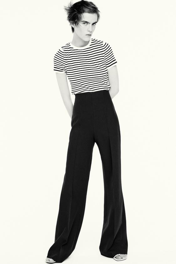 ZW COLLECTION HIGH-WAIST ZIP TROUSERS | Zara UK