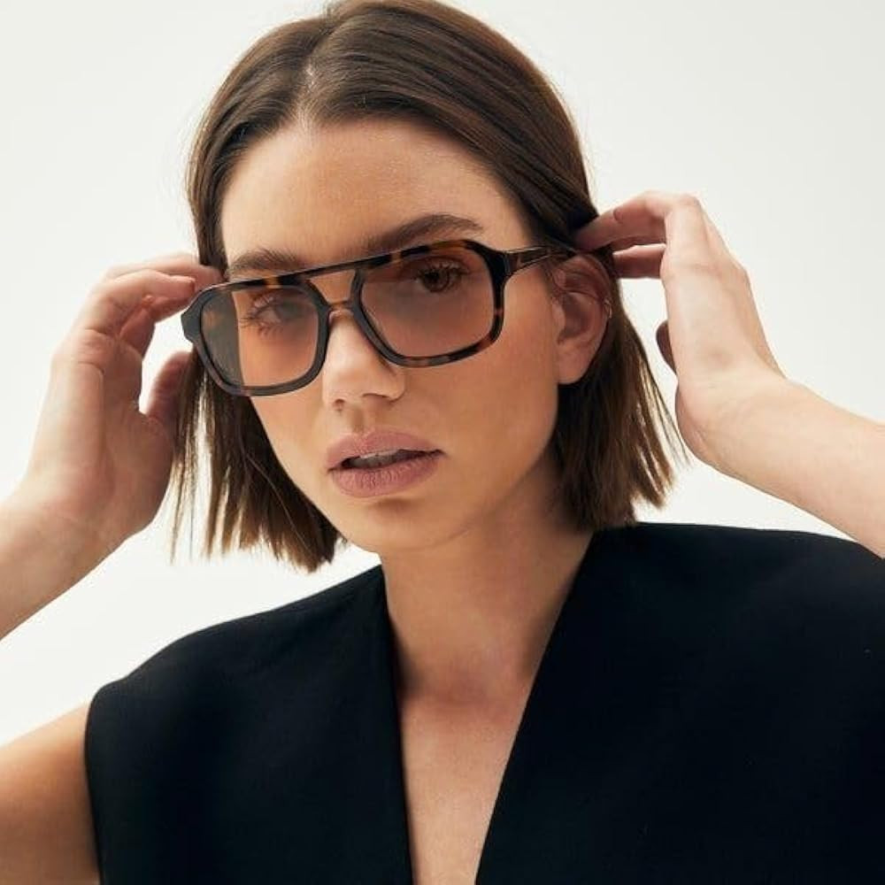 Aviator Square Frame Sunglasses For Women | Amazon (US)