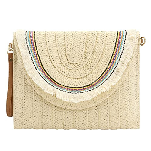 Gets Straw Clutch Purse for Women, Woven Beach Bag Summer Corssbody Purse Small Rattan Shoulder B... | Amazon (US)