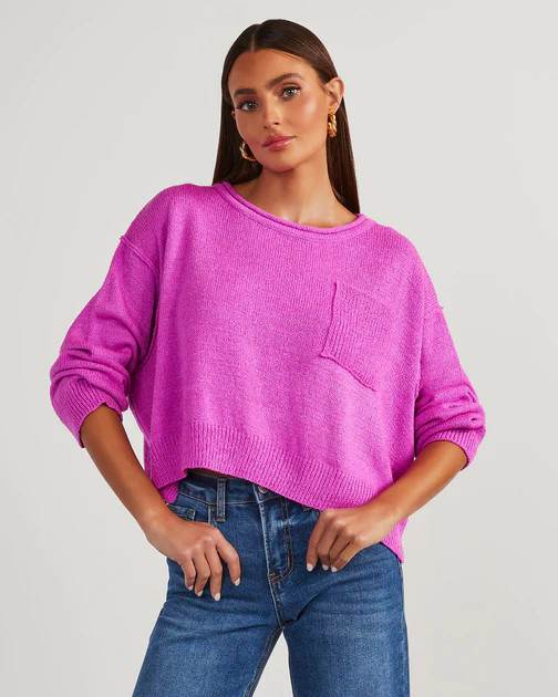 Back To Basics Knit Pullover Sweater - Orchid | VICI