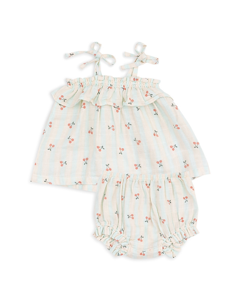 Angel Dear Girls' Striped Ruffled Top & Bloomer Set - Baby | Bloomingdale's (US)