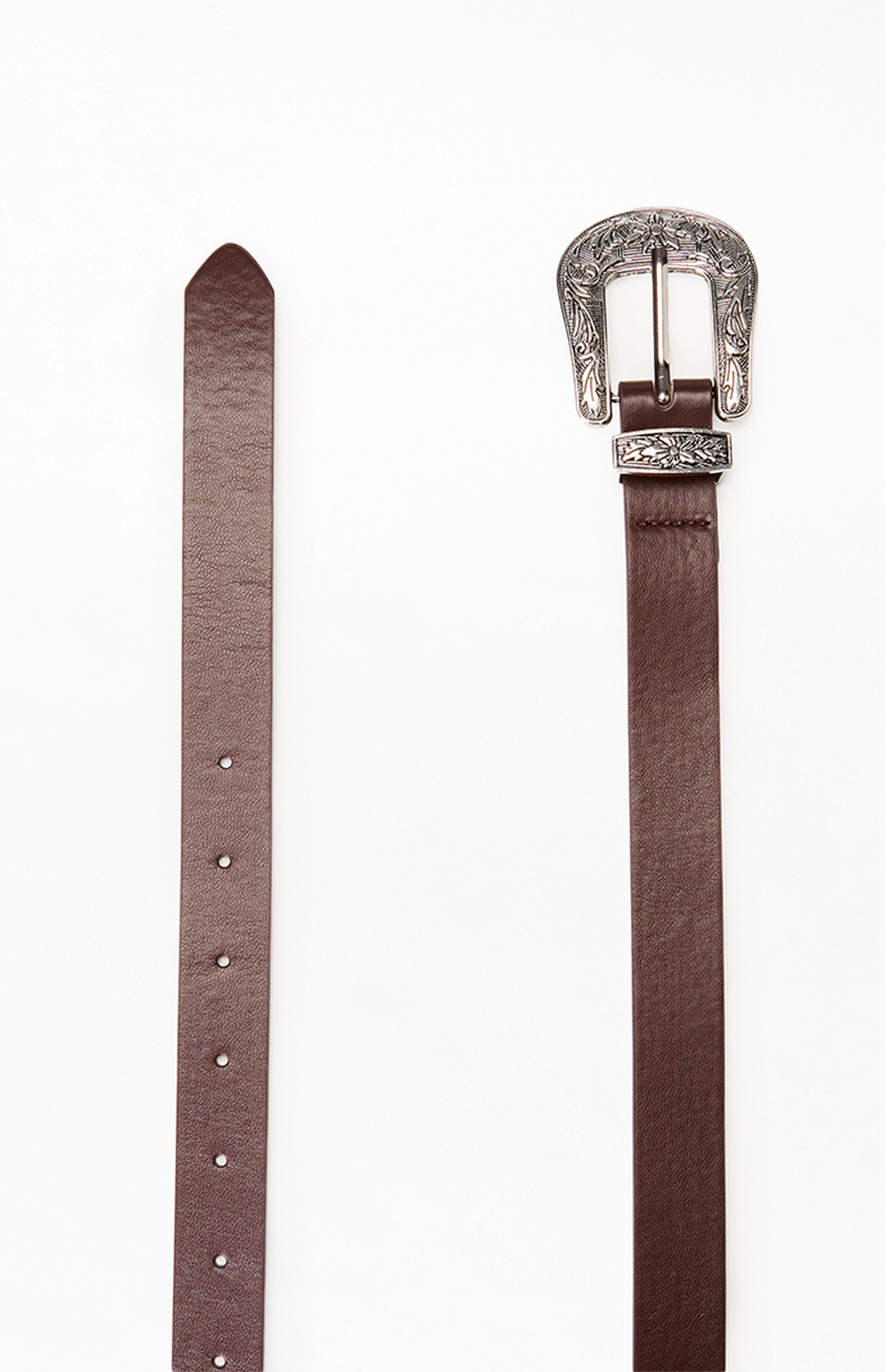 PacSun Brown Basic Western Buckle Belt | PacSun