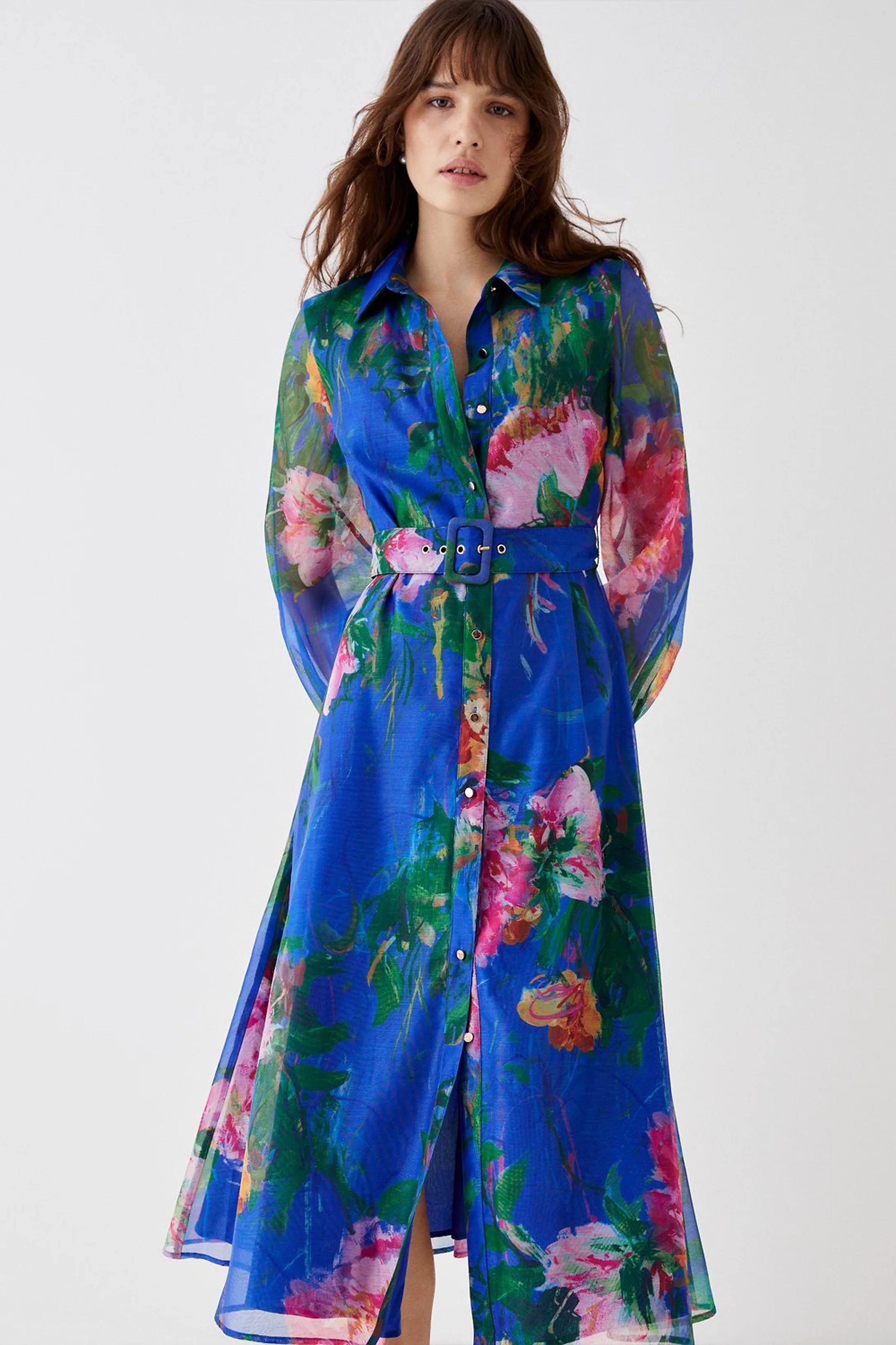 Printed Organza Shirt Dress | Coast UK & IE