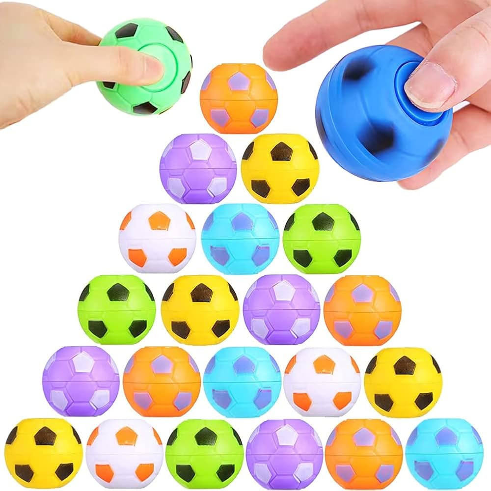 Amazon.com: 32 PCS Mini Fidget Spinners Soccer Ball Toys for Kids, Soccer Party Favors Goodie Bag... | Amazon (US)