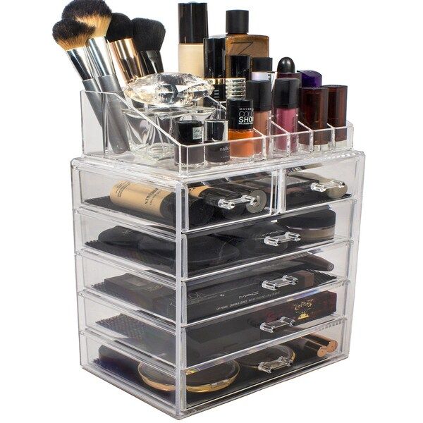 Sorbus Acrylic 6-drawer Makeup Organizer | Bed Bath & Beyond