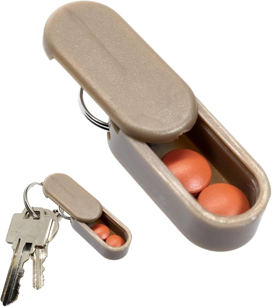 Keychain Pill Holder Single Pack – Lightweight Magnetic Pill Organizer for Daily Medication Sto... | Amazon (US)