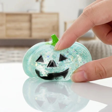 Halloween Pumpkin Stress Ball for Adults, Slow Rise Glitter Dumpling Squishies Spooky Ghost Decorations, Hallowee Cute Pumpkins Squeeze Fidget Toys for Anxiety Relief | Walmart (US)