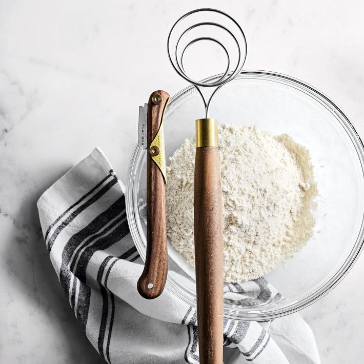 Black Walnut Handle Dough Whisk | Williams-Sonoma