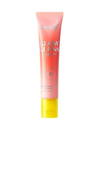 Supergoop! Glow Gloss SPF 40 Lip Balm in Strawberry Spritz. | Revolve Clothing (Global)