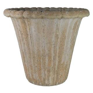 22 in. Natural Lava Stone Flower Pot Planter | The Home Depot