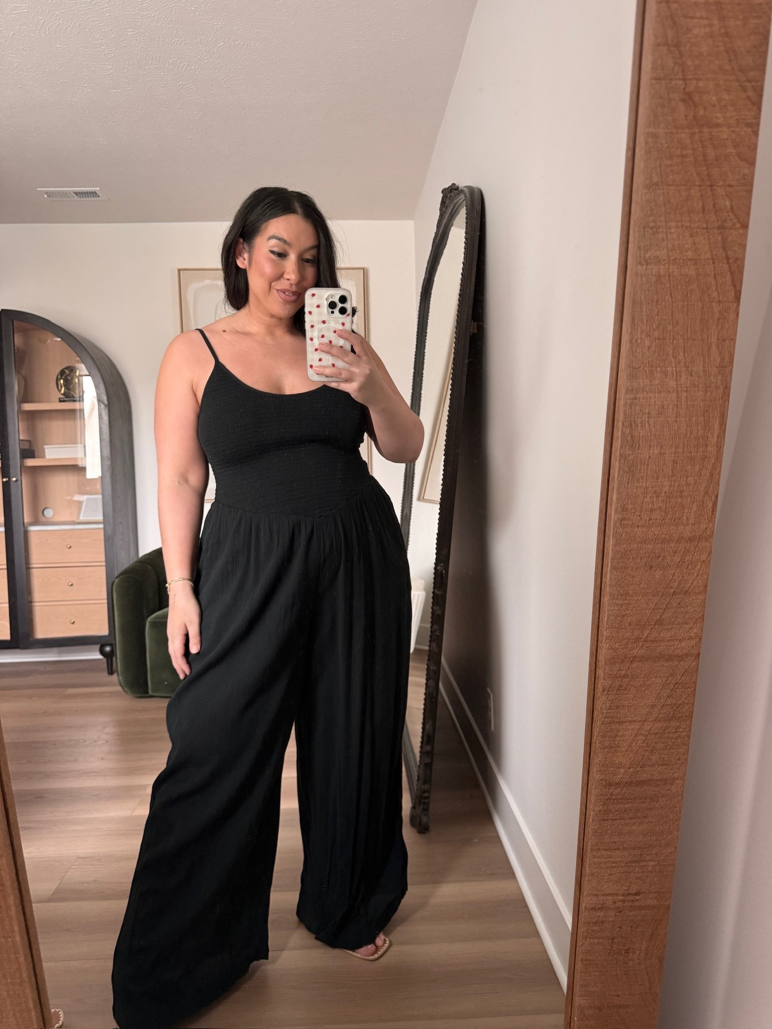 Love this smocked jumpsuit @Aerie  
-
-
-
Aerie, Midsize, Midsize OOTD, Denim shorts, Spring OOTD, Summer OOTD, Curvy fashion, Midsize denim, Swim, One-piece, Midsize Swim

#LTKSeasonal #LTKootd #LTKMidsize