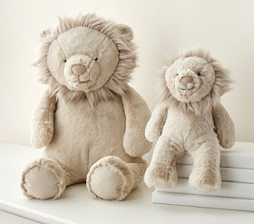 Taupe Lion Critter Plush | Pottery Barn Kids