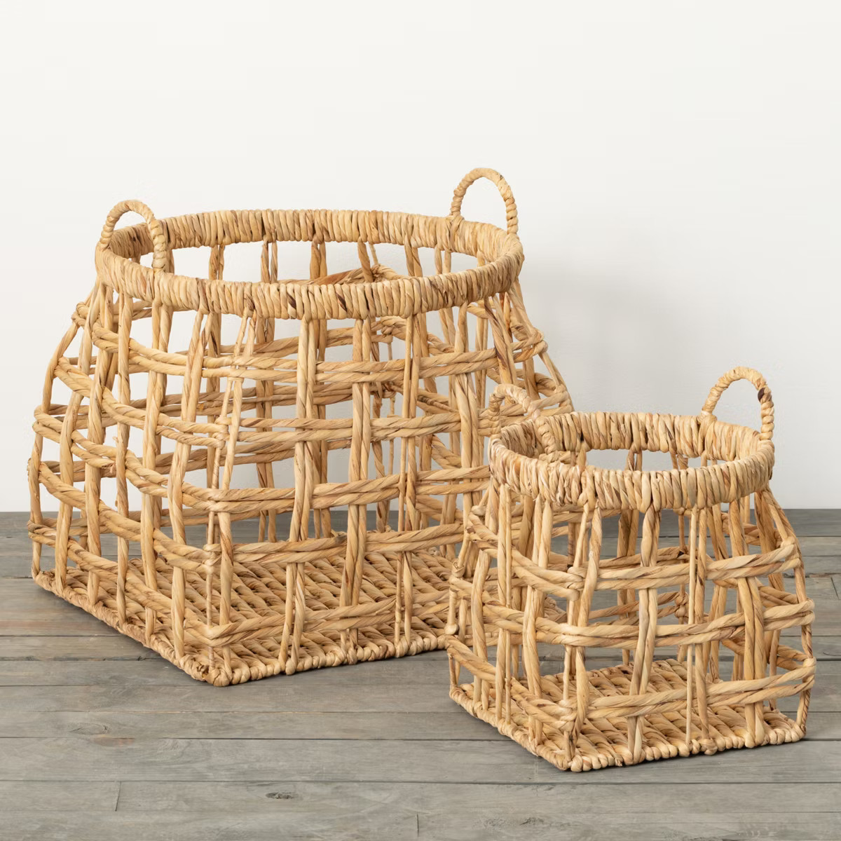 18"H Sullivans Open Weave Shapely Baskets Set of 2, Natural | Target
