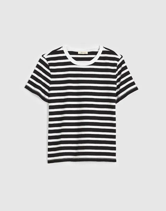 The Perfect Crewneck Tee in Allday Jersey | Madewell