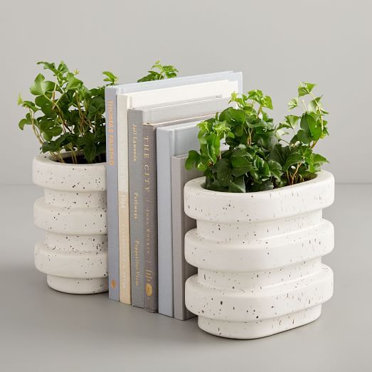 Layered Bookend Planters | West Elm (US)