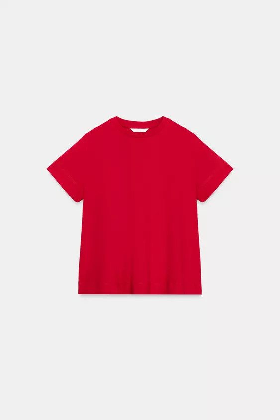 T-SHIRT \u00c0 MANCHES COURTES | Zara FR