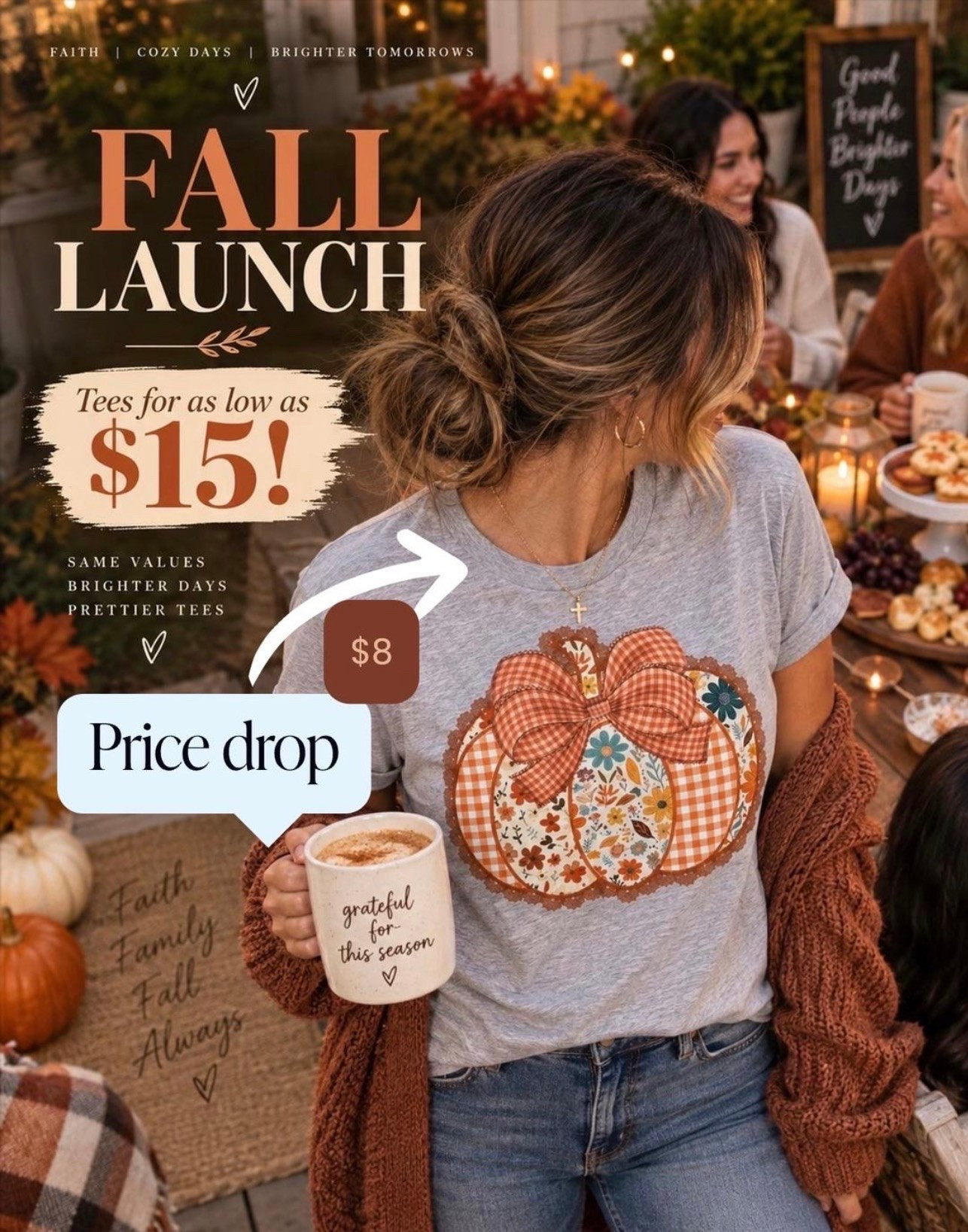 Cutest Pumpkin Tee-Price Drop-$8!
🎃🧡🎃
#christiantees #falltees

#LTKSeasonal #LTKOver40 #LTKSaleAlert