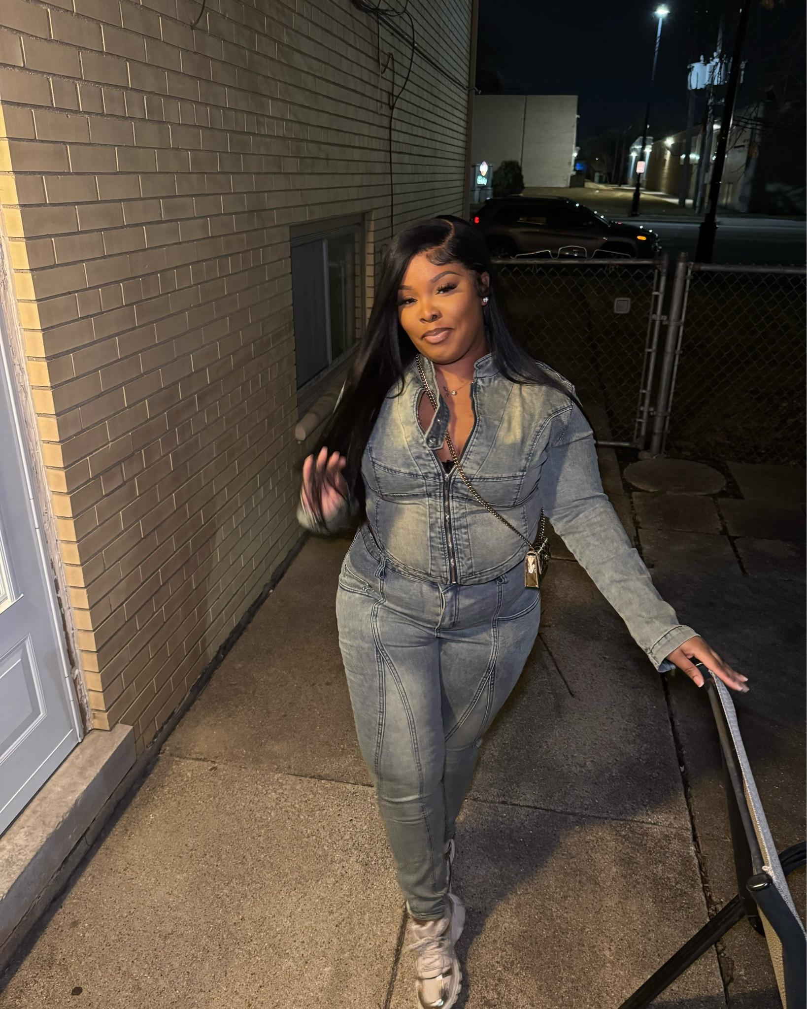Denim set for the win 🏆  

Everything FN: Moto Mayhem Stretch Denim Jacket 

Moto Mayhem Mid Rise Stretch Skinny Jeans

Fashion Nova Shoes: Varsity Lace Up Sneakers - Gold


#LTKBeauty #LTKParties #LTKStyleTip