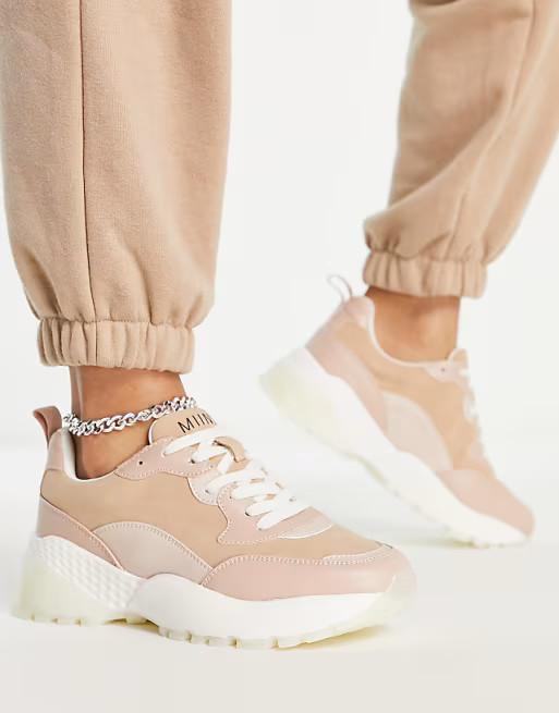 MIINIML Ava chunky sneakers in beige | ASOS (Global)