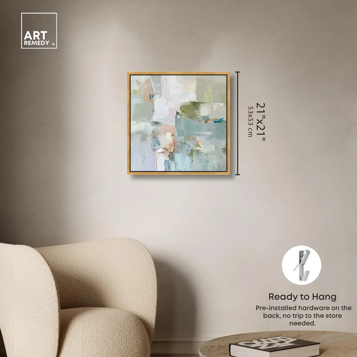 Jade Sweep I Canvas Minimal Abstracts by Art Remedy | Wayfair North America