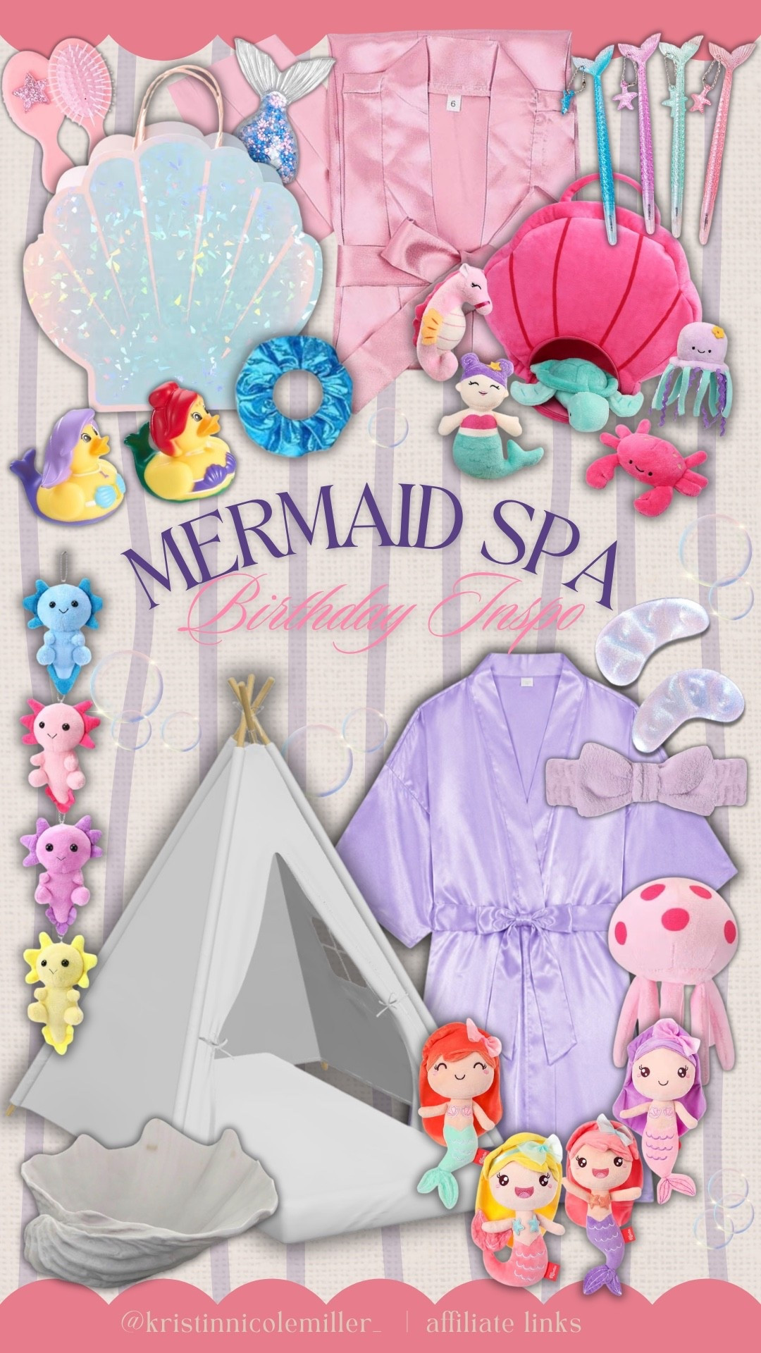 Mermaid Spa birthday party theme inspo!! 🫧 🐚 

Birthday party ideas, inspo, girls, kids, family, unique, little girls party ideas, mom favorites, inspiration, Amazon

#LTKKids #LTKmomlife #LTKSeasonal