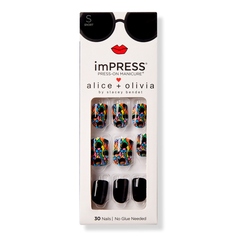 Rainbow Stance imPRESS x Alice + Olivia Press-on Manicure | Ulta