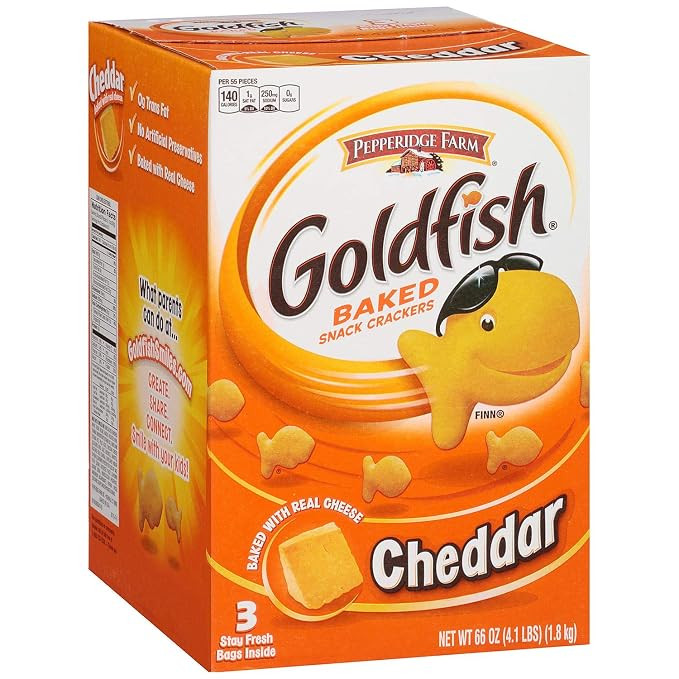 Pepperidge Farm Goldfish, Cheddar, 58-ounce box | Amazon (US)