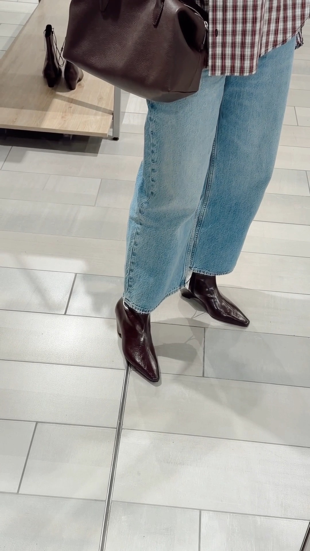 The chisel toe wedge ankle boots 😍😍😍😍 they come in black too!

#LTKautumn #LTKshoes #LTKworkwear