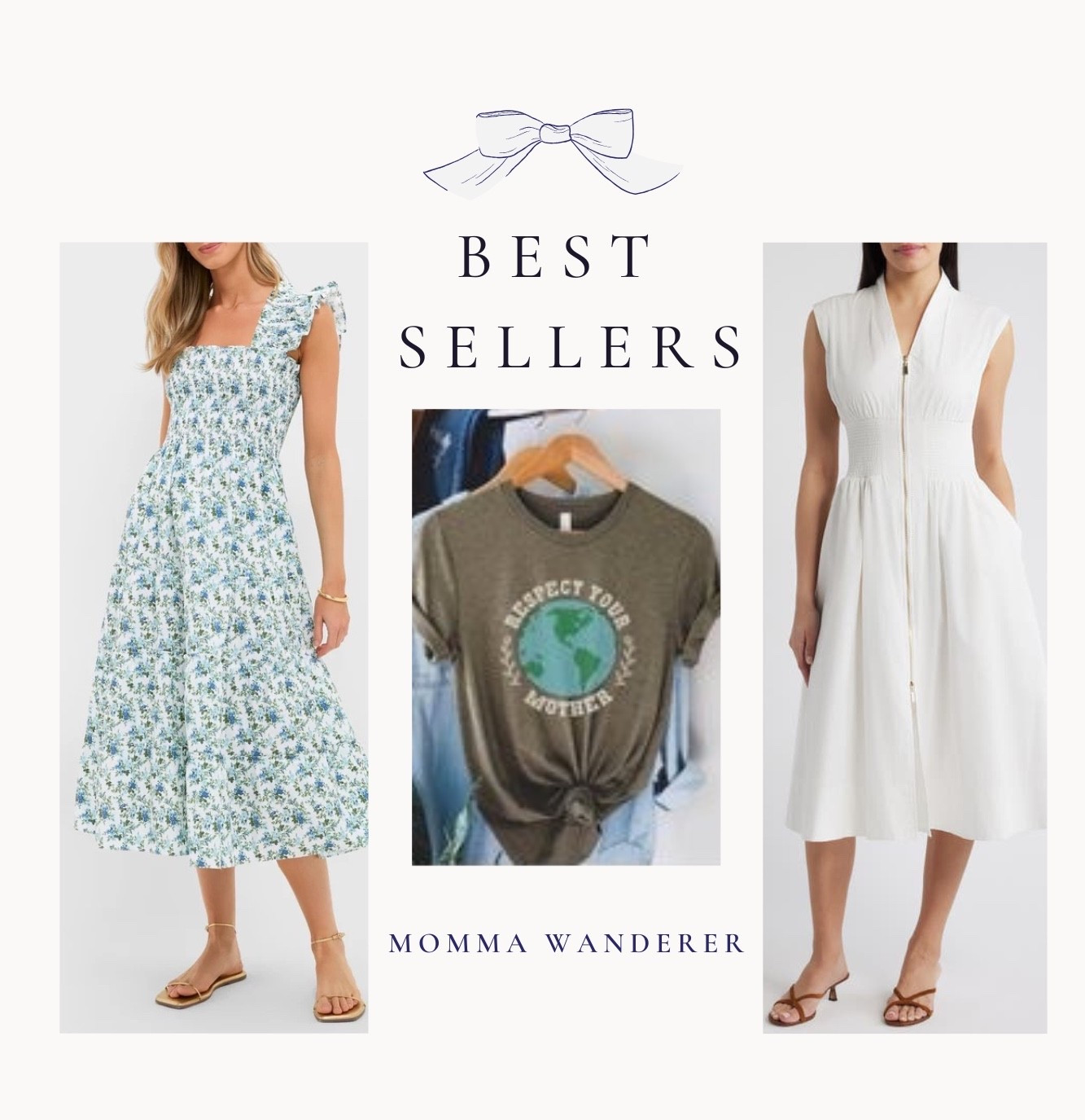 Recent best sellers! Love these colors. Summer dresses and graphic t-shirts 💙💚