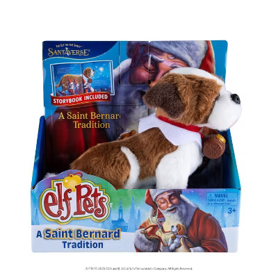 Elf on the Shelf Elf Pets A St. Bernard Tradition Plush Toy with Storybook | Target