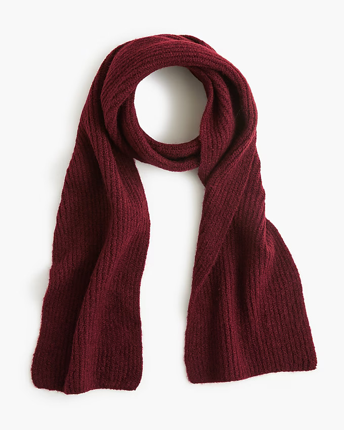 Wool-blend ribbed scarf | J.Crew Factory
