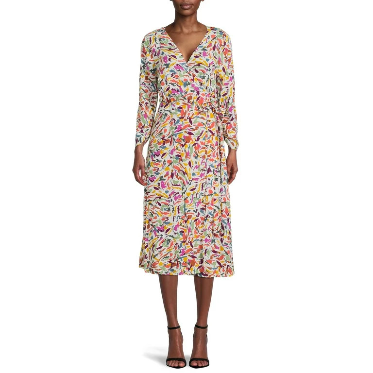 BeachLunchLounge Women's Print Wrap Dress | Walmart (US)