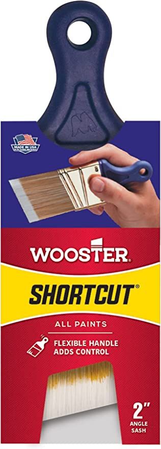 Wooster Brush Q3211-2 Shortcut Angle Sash Paintbrush, 2-Inch, White | Amazon (US)
