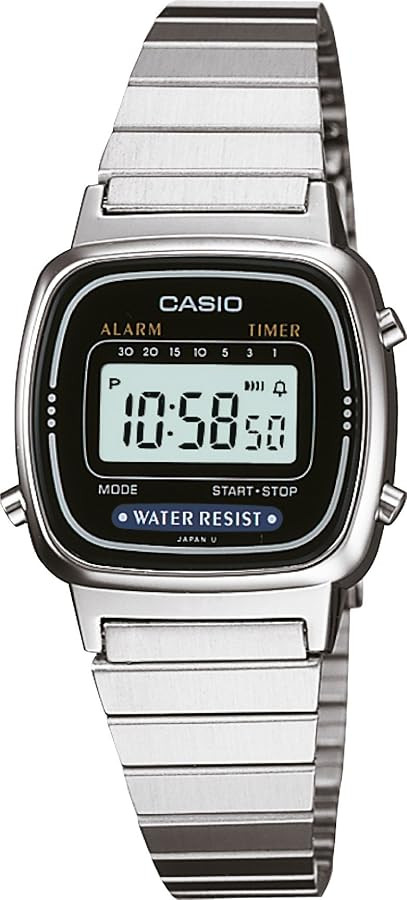Casio Orologio da polso digitale da donna in acciaio inossidabile LA670W | Amazon (IT)