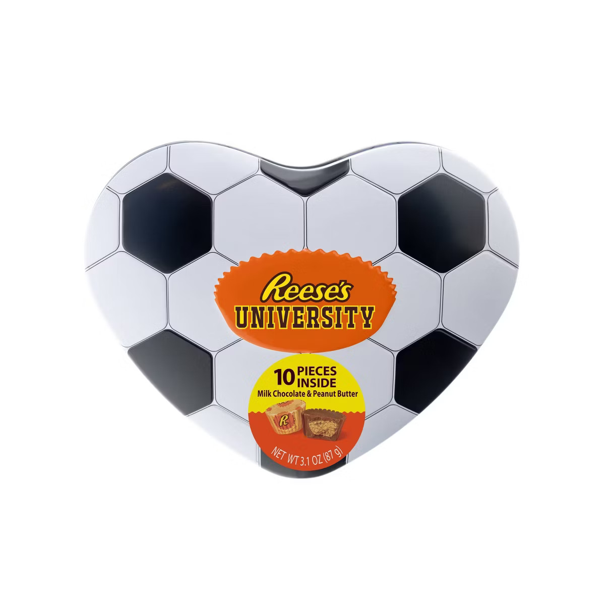 Reese's Valentine's Soccer Heart Tin - 3.1oz | Target