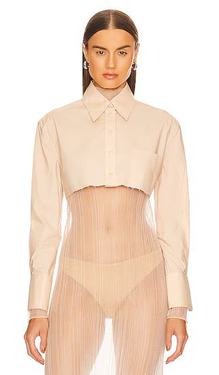 Maureen Cropped Top in Nude | Revolve Clothing (Global)