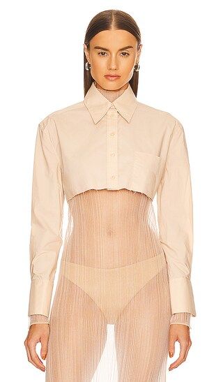 Maureen Cropped Top in Nude | Revolve Clothing (Global)
