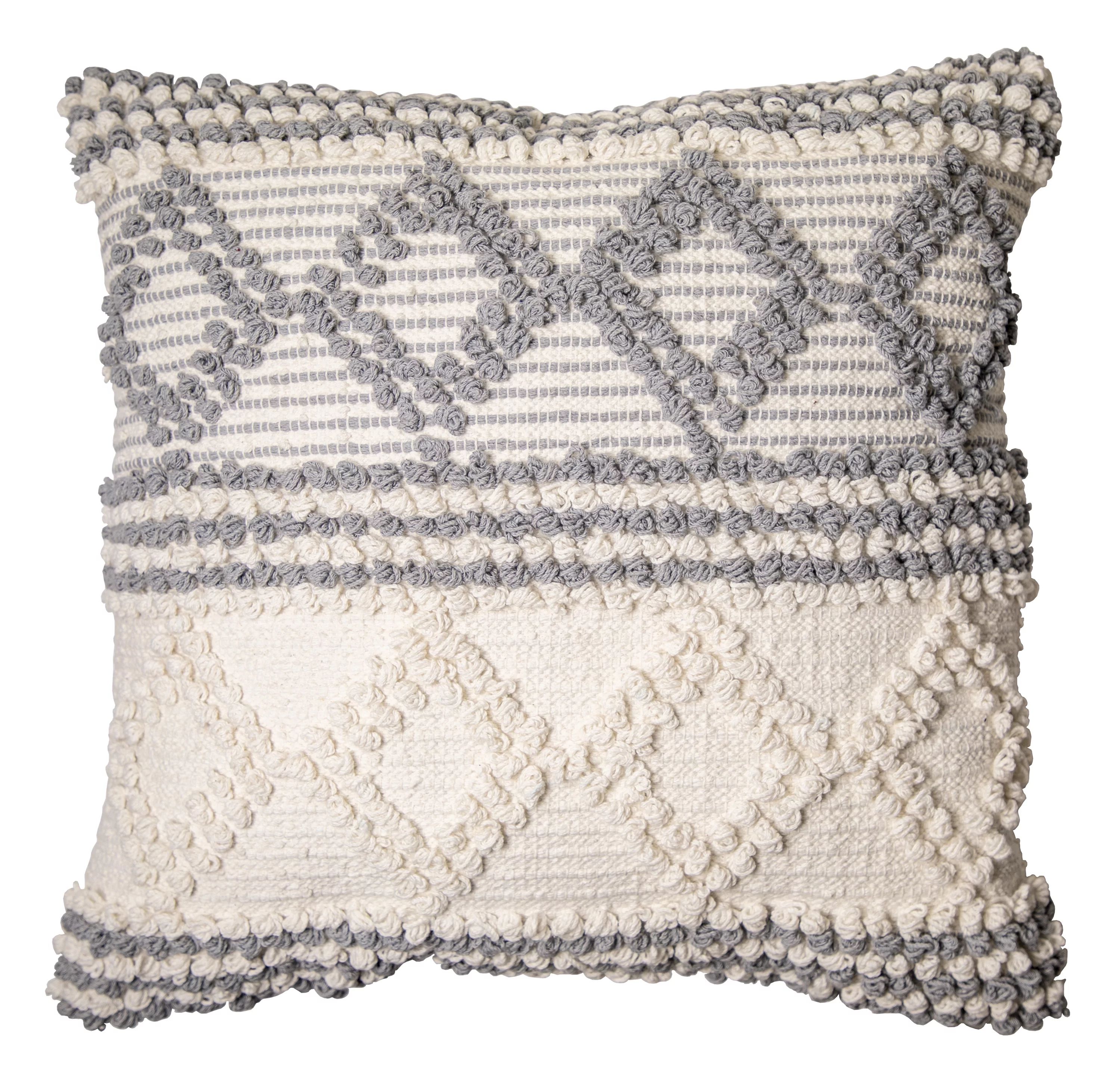 Better Homes & Gardens, Neutral Textured Decorative Throw Pillow, 20”x20” | Walmart (US)